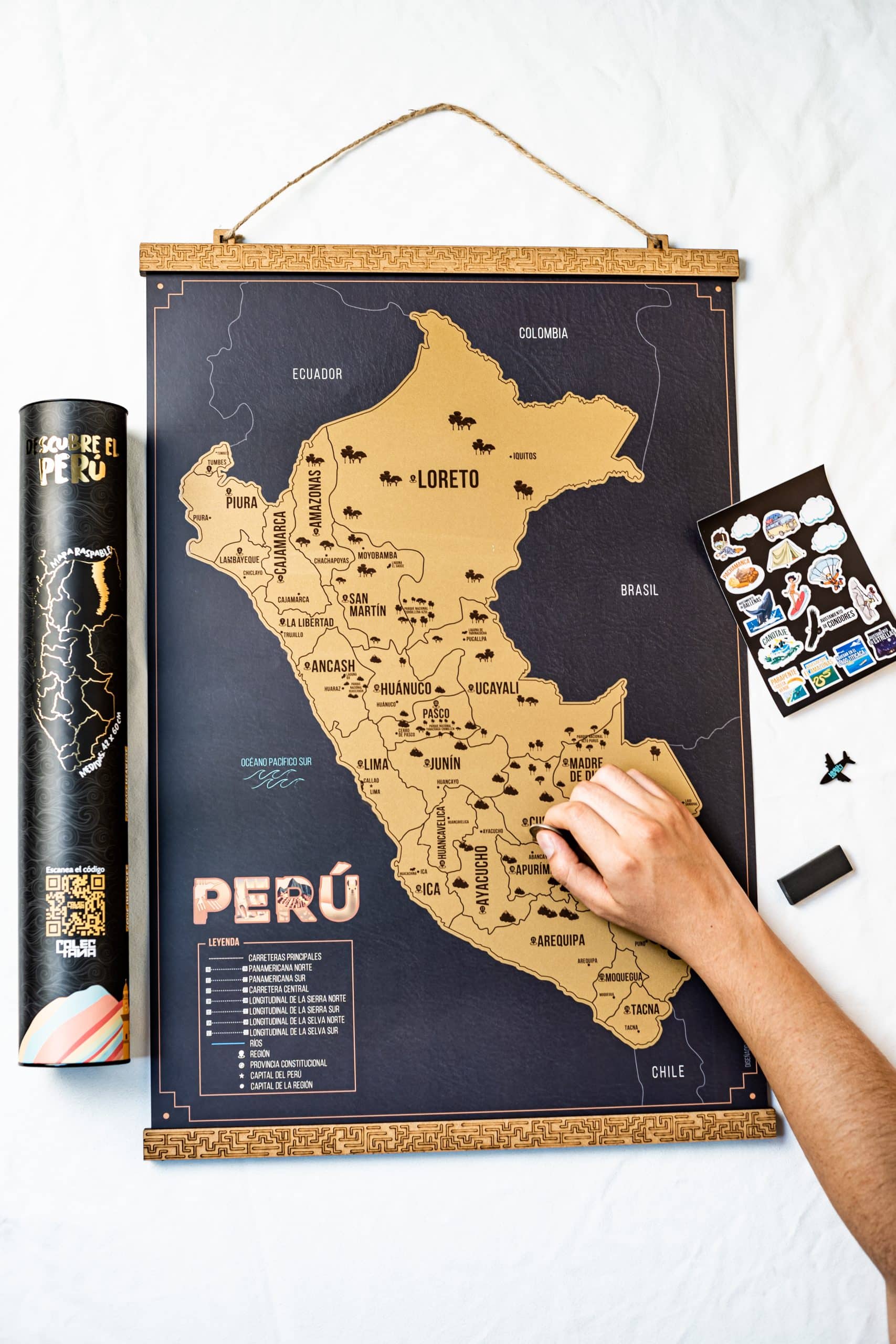 Mapa del Perú para Raspar