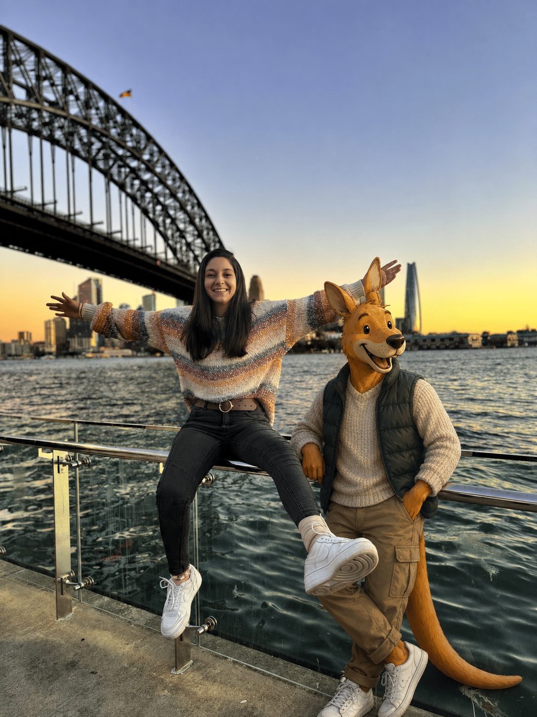 Viajera peruana conociendo Australia con visa de turista
