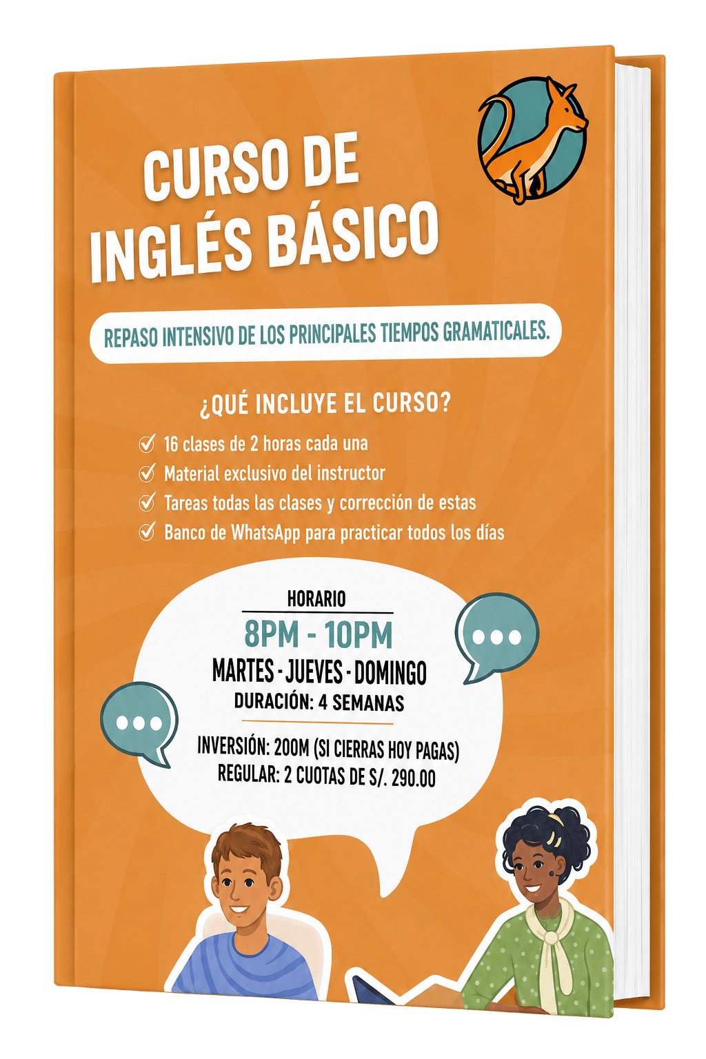 Portada del curso de inglés básico de Kangurú