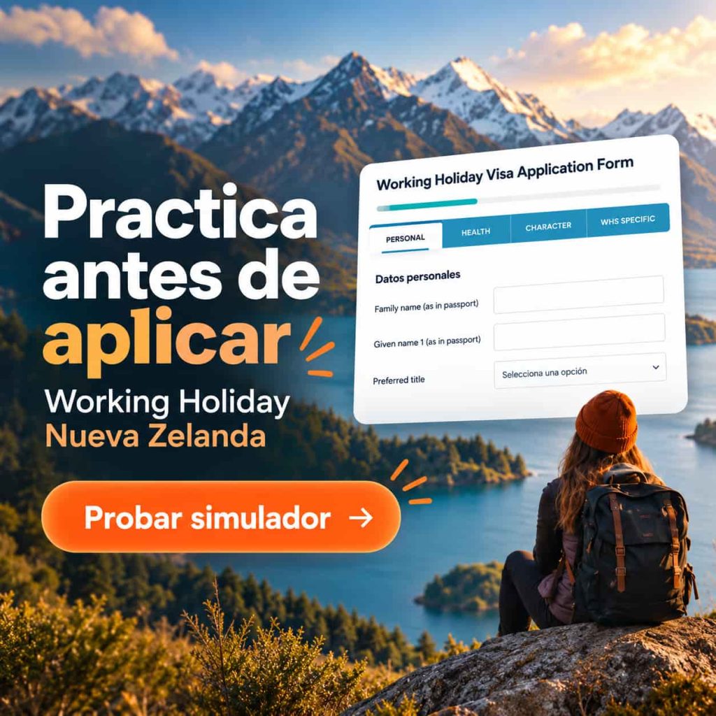 Simulador Nueva Zelanda Working Holiday